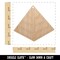 Pyramid Egypt Outline Unfinished Craft Wood Holiday Christmas Tree DIY Pre-Drilled Ornament